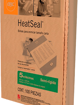 Caja de Micas tamaño Oficio de 5 milimetros , contenido 100 piezas.