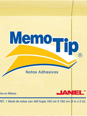 Notas adhesivas Tix Cool medida 20 x 75mm, paquete de 6 block de 50 Hojas.