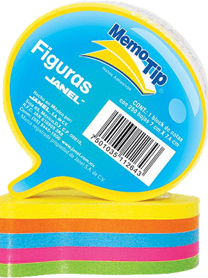 Notas adhesivas colores neon, paquete con 250 hojas