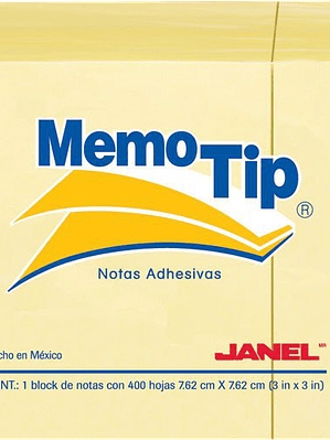 Notas adhesivas medidas 7.62 cm x 7.62 cm (3