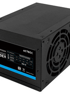 FUENTE DE PODER ACTECK DE 500W COLOR NEG