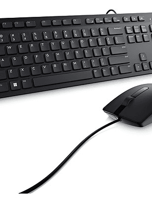 Kit Teclado y Mouse Dell KM300C,  Alámbr