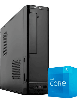 LM-GABINETE SLIM ATOM NEGRO ACTECK.