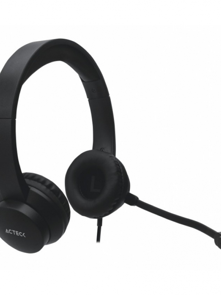 Diadema Acteck alámbrica con micrófono 1