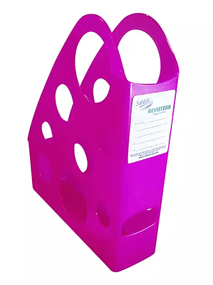 Revistero Sablón tamaño carta color rosa