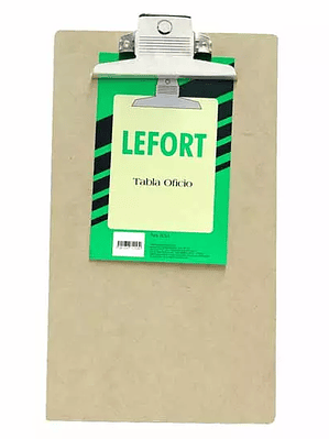 Tabla fibracel Lefort con clip metálicot