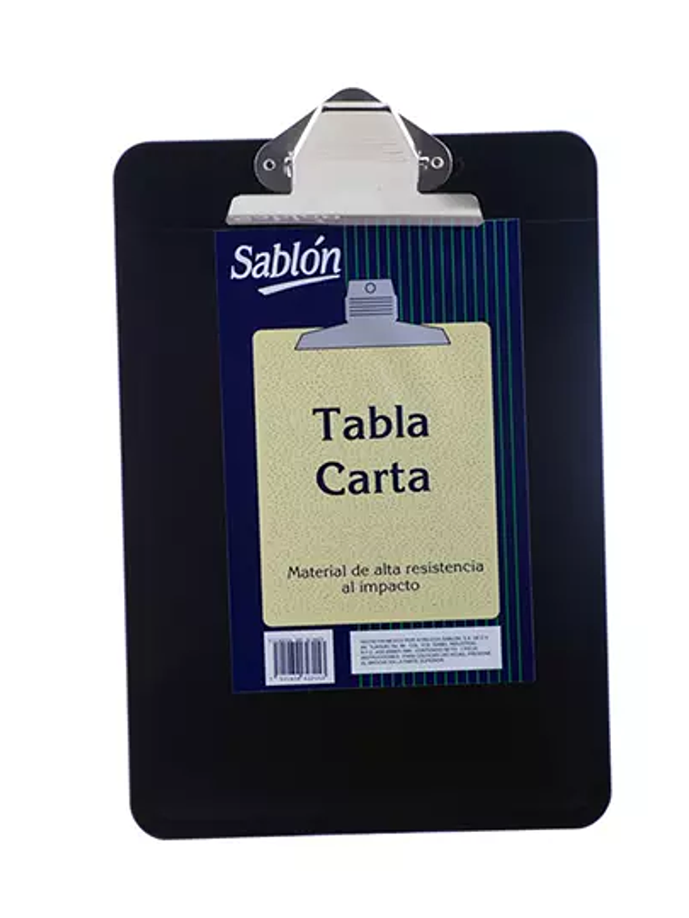 LM-Tabla de plástico Sablón con clip met 1