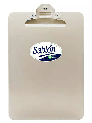 Tabla de plástico Sablón con clip metáli