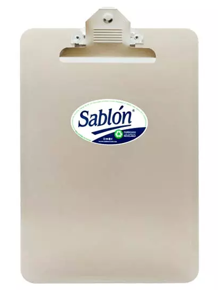 Tabla de plástico Sablón con clip metáli 1