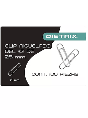 Clip niquelado Dietrix numero dos 28 mil