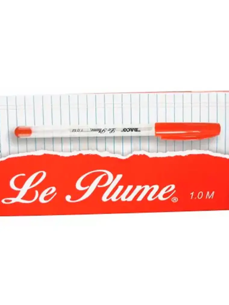 Bolígrafo BACO Le Plume rojo, punto medi 1
