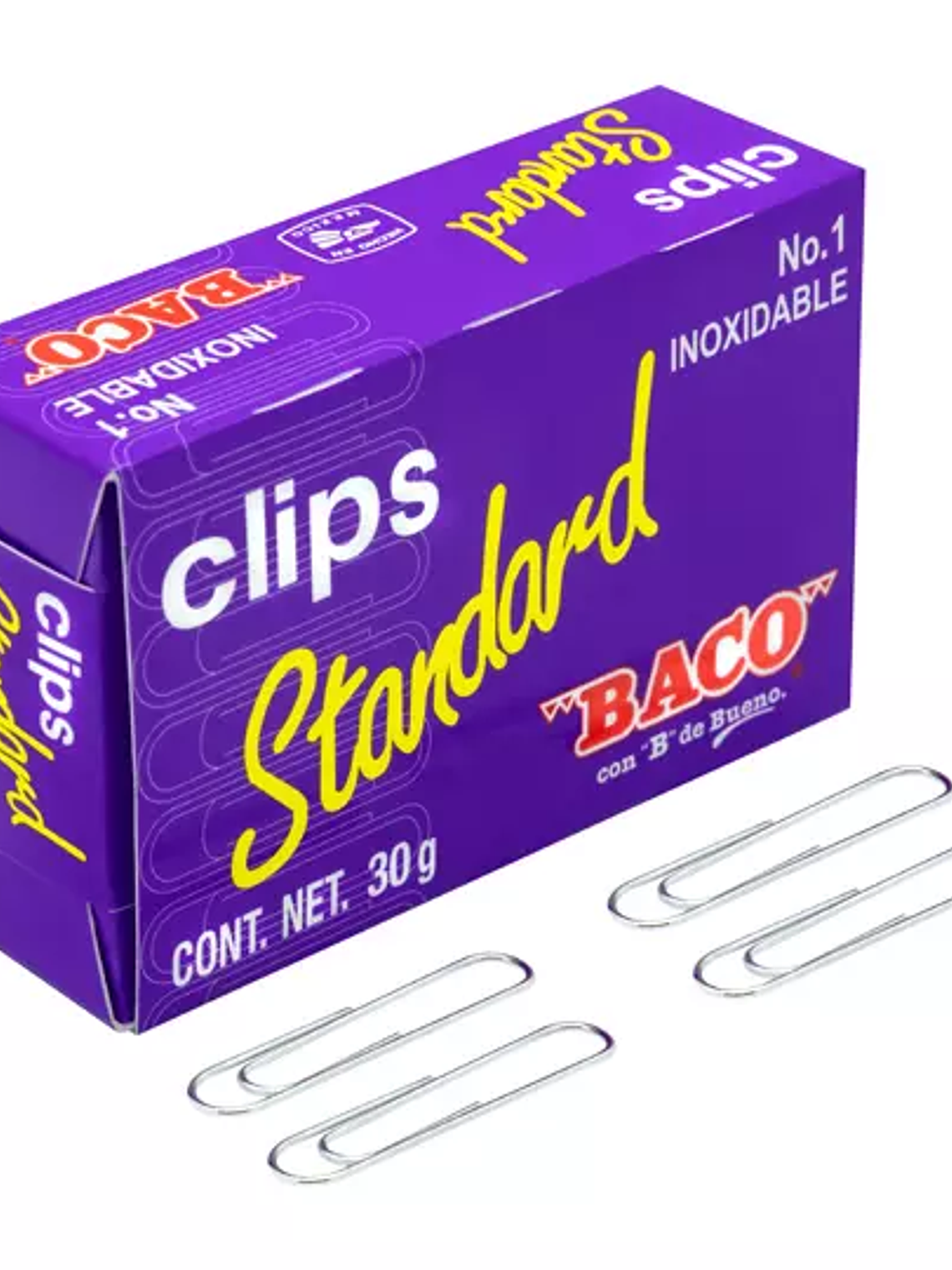 Clip Baco standard económico no. 1, 1 ca 1