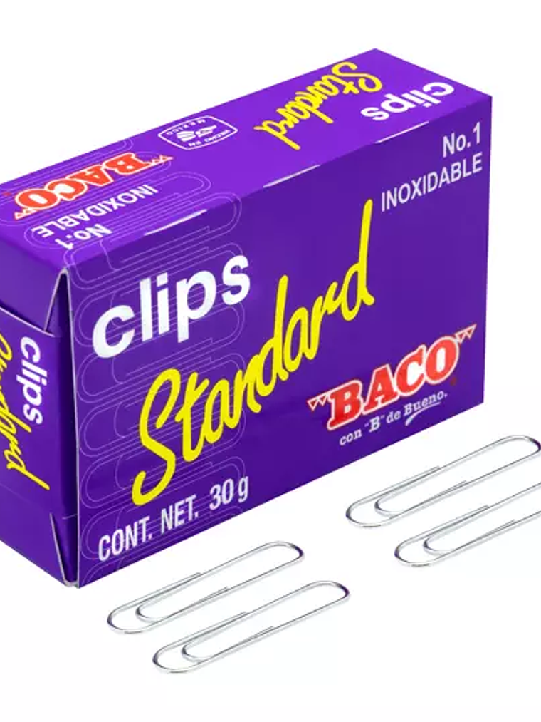 Clip Baco standard económico no. 1, 1 ca 1
