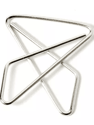 Clip Baco mariposa gigante niquelado no.