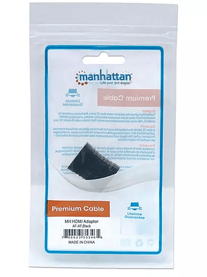 Cople HDMI Manhattan h-h color negro.