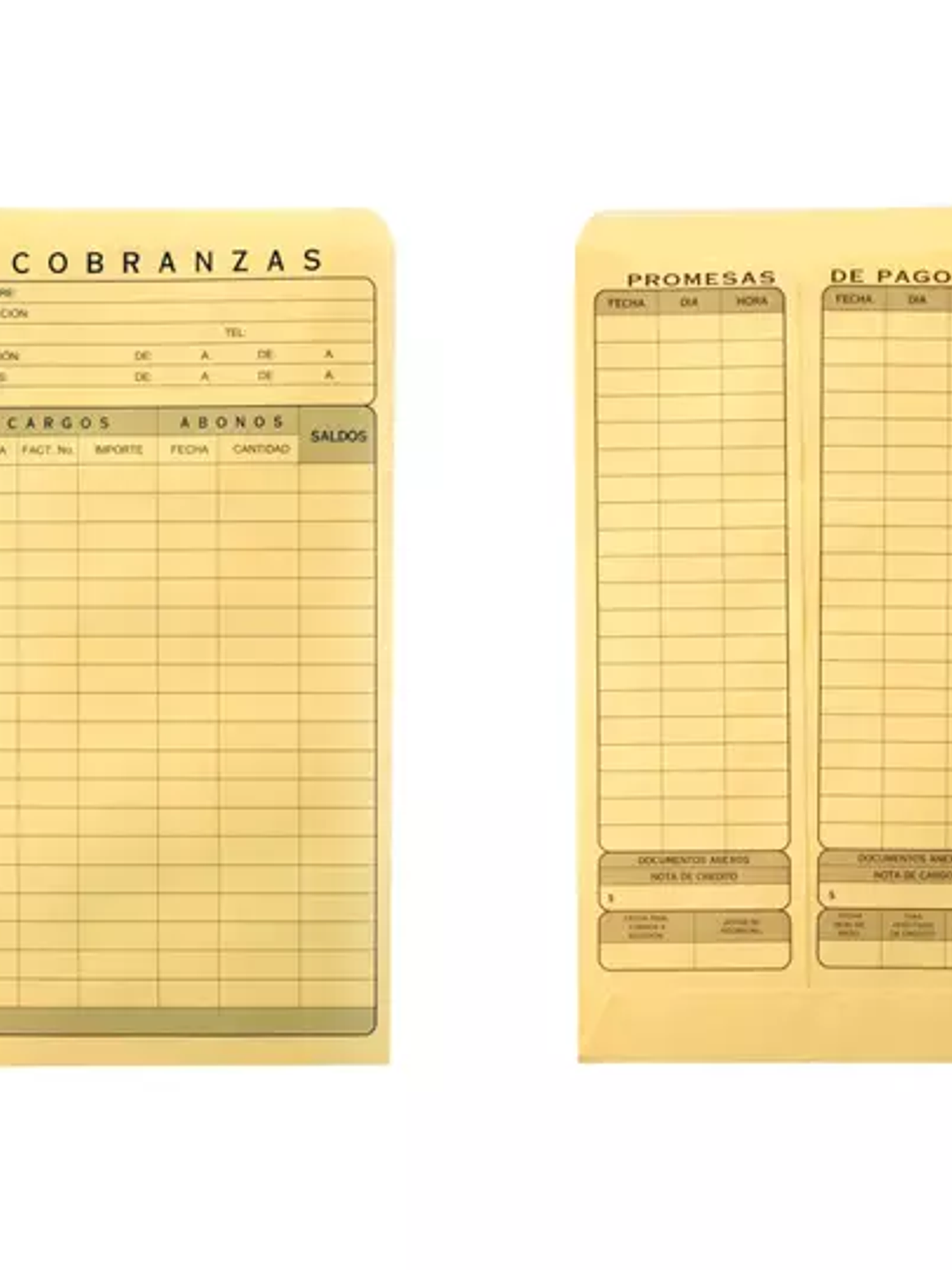 Sobre cobranza No. 7 manila engomado For 1