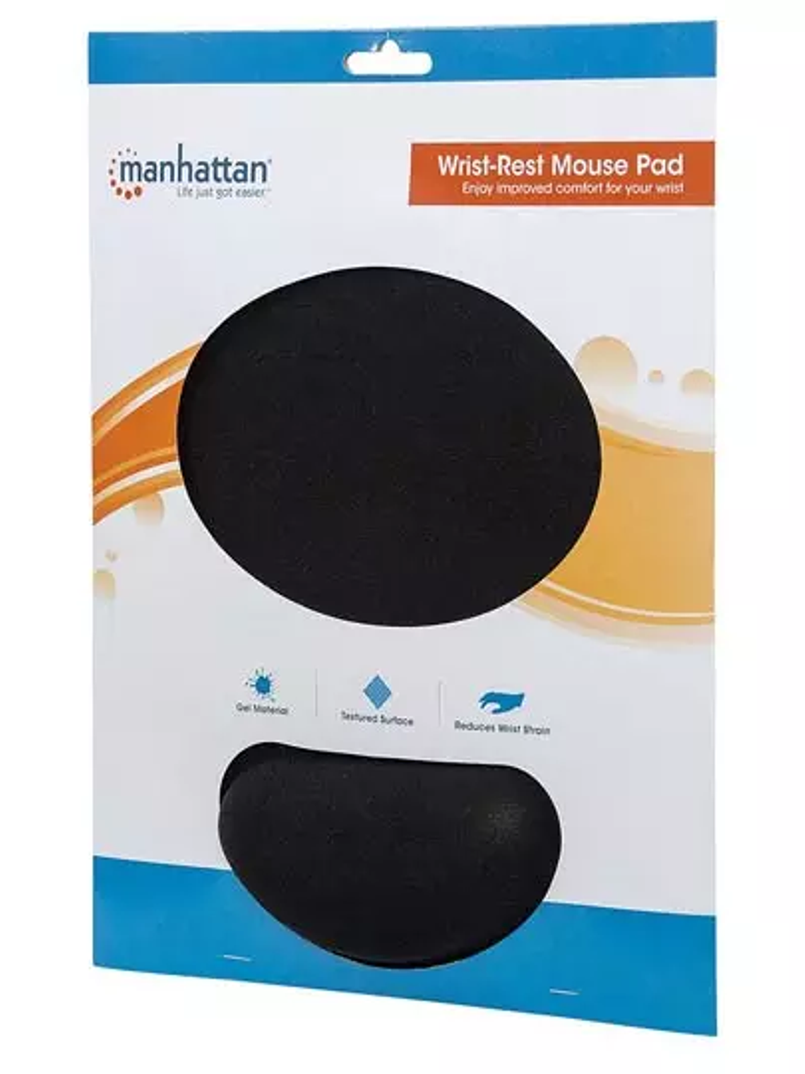 Mousepad Manhattan ergonomico negro 1