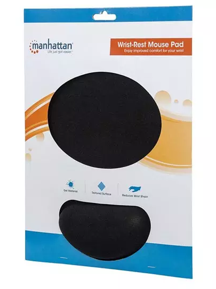 Mousepad Manhattan ergonomico negro 1