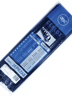 Gusano cerlox GBC plástico negro 1/2  38