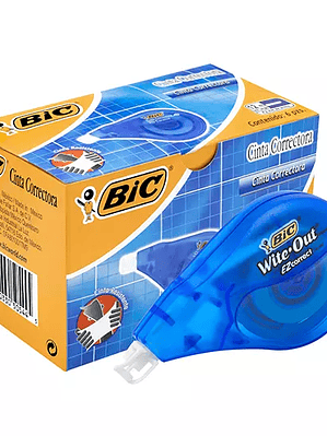 Corrector en cinta BIC White out 12 metr
