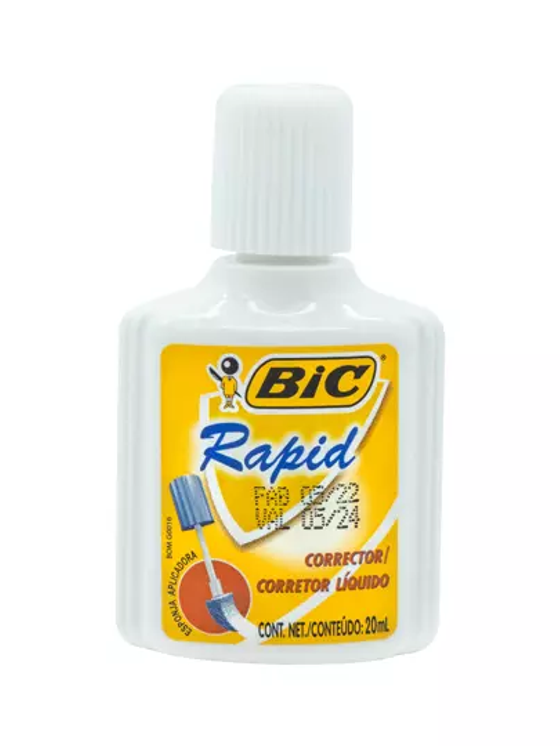 Corrector líquido en brocha BIC Rapid 20 1