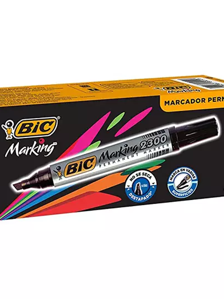 Marcador permanente BIC Marking 2300 neg 1