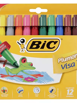 Marcadores base agua BIC Visa XL caja co