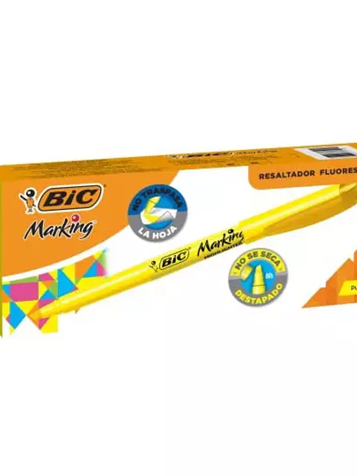 Resaltador BIC Brite Liner color amarill 1