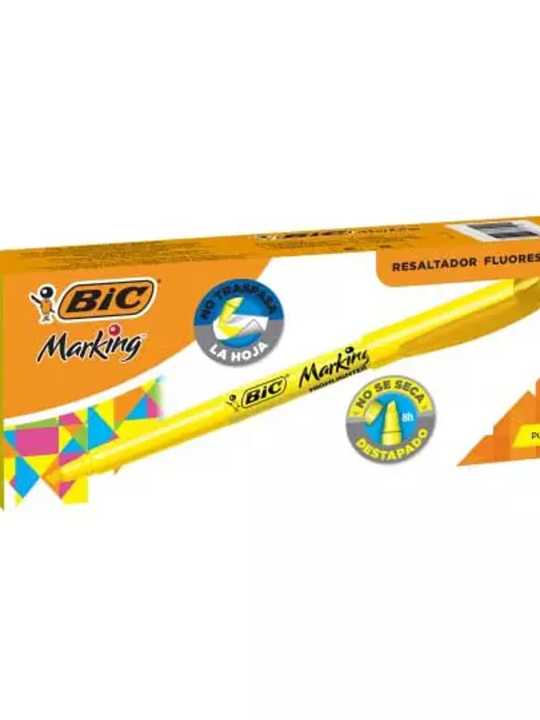 Resaltador BIC Brite Liner color amarill 1