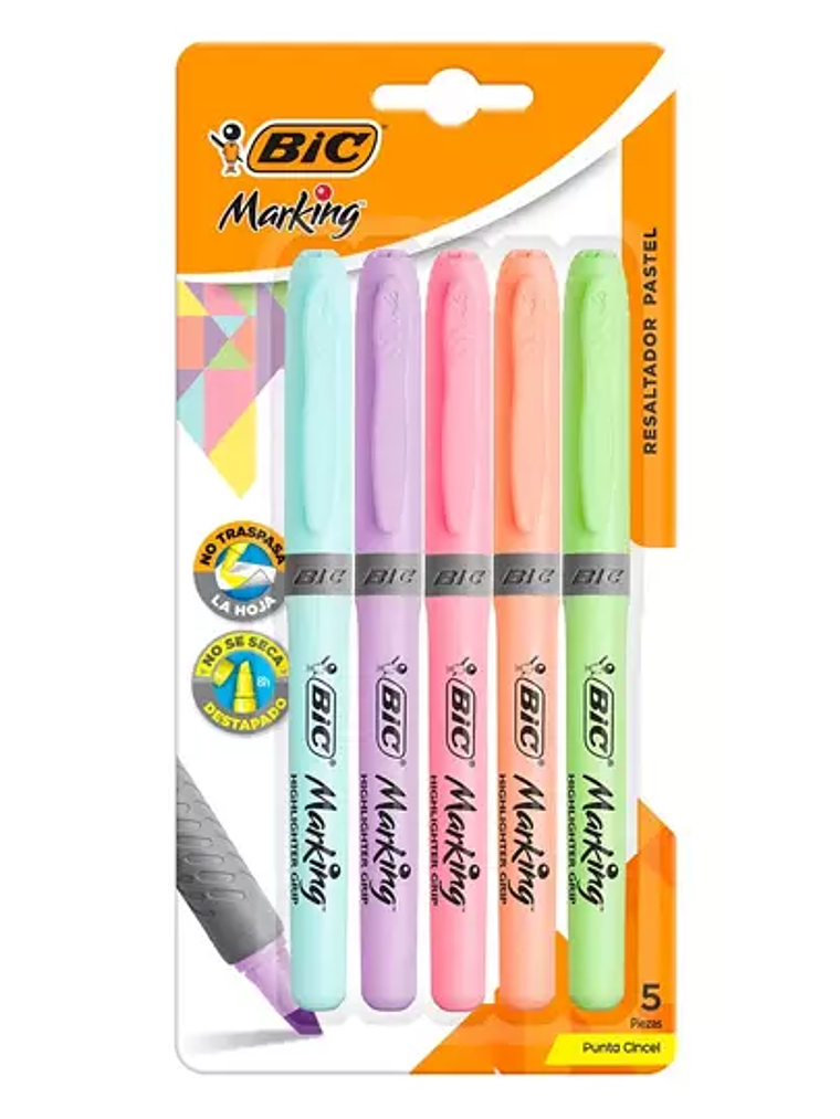 Resaltador BIC Marking color surtidos bl 1