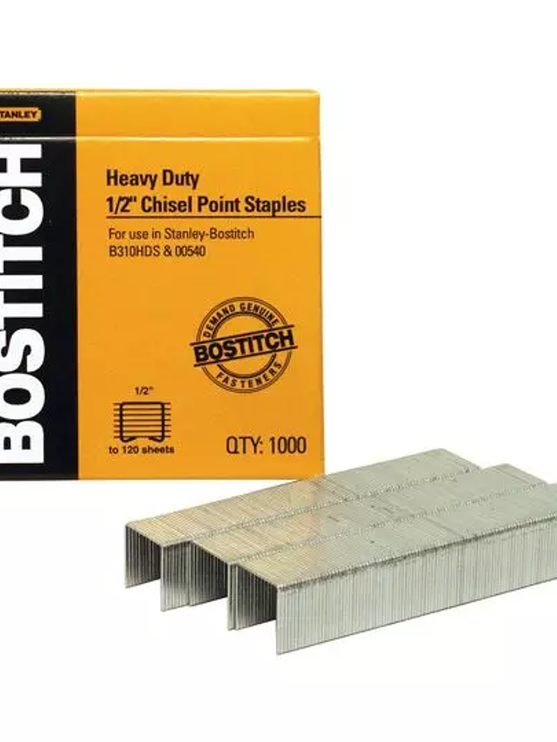 GRAPAS BOSTITCH DE USO PESADO , 1/2 CAJA 1