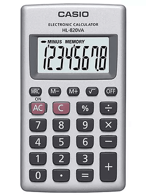 Calculadora básica 8 dígitos CASIO calcu