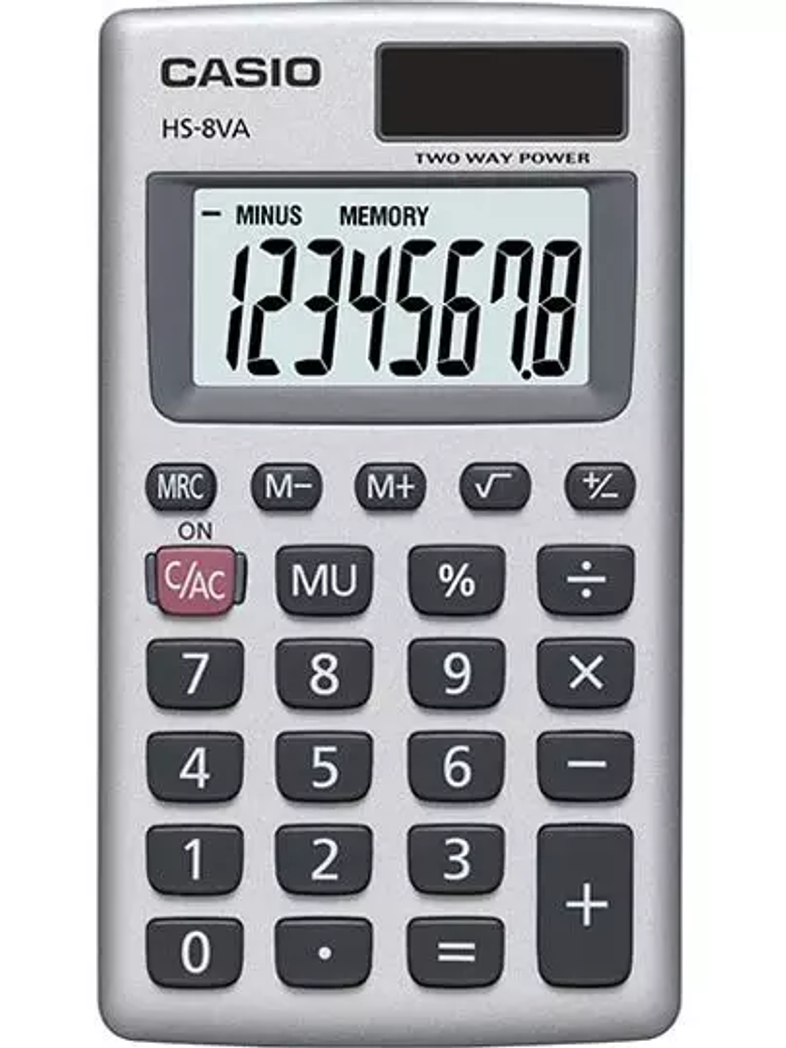 Calculadora básica 8 dígitos CASIO calcu 1