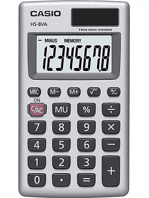 Calculadora básica 8 dígitos CASIO calcu