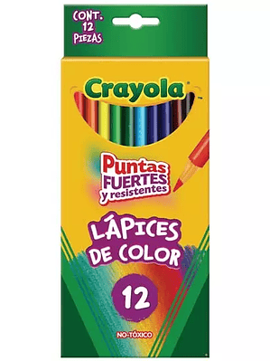 Colores redondos Crayola con 12 piezas..