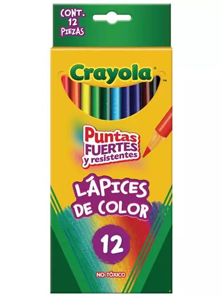 Colores redondos Crayola con 12 piezas.. 1