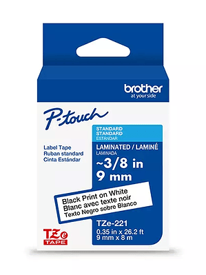 Cinta Brother negro/blanco p/rot. 1 pza