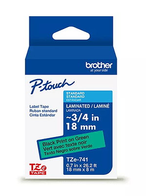 Cinta Brother negro sobre verde TZE741G