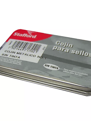 Cojín para sello Stafford estuche metáli