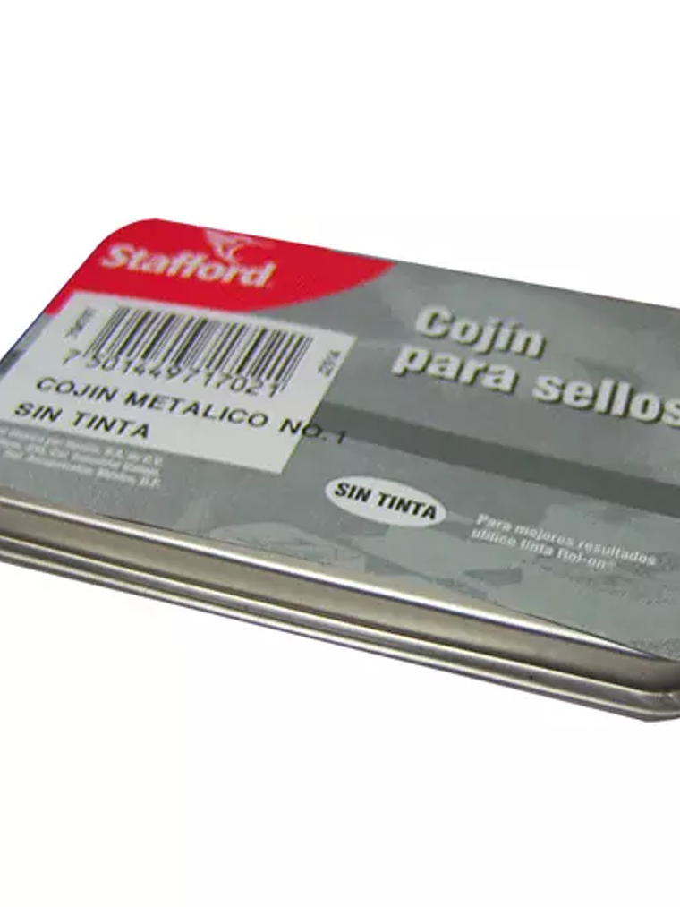 Cojín para sello Stafford estuche metáli 1