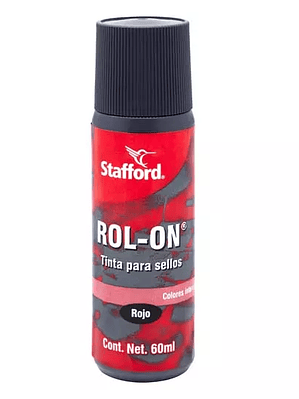 Tinta para sello Stafford color rojo sis