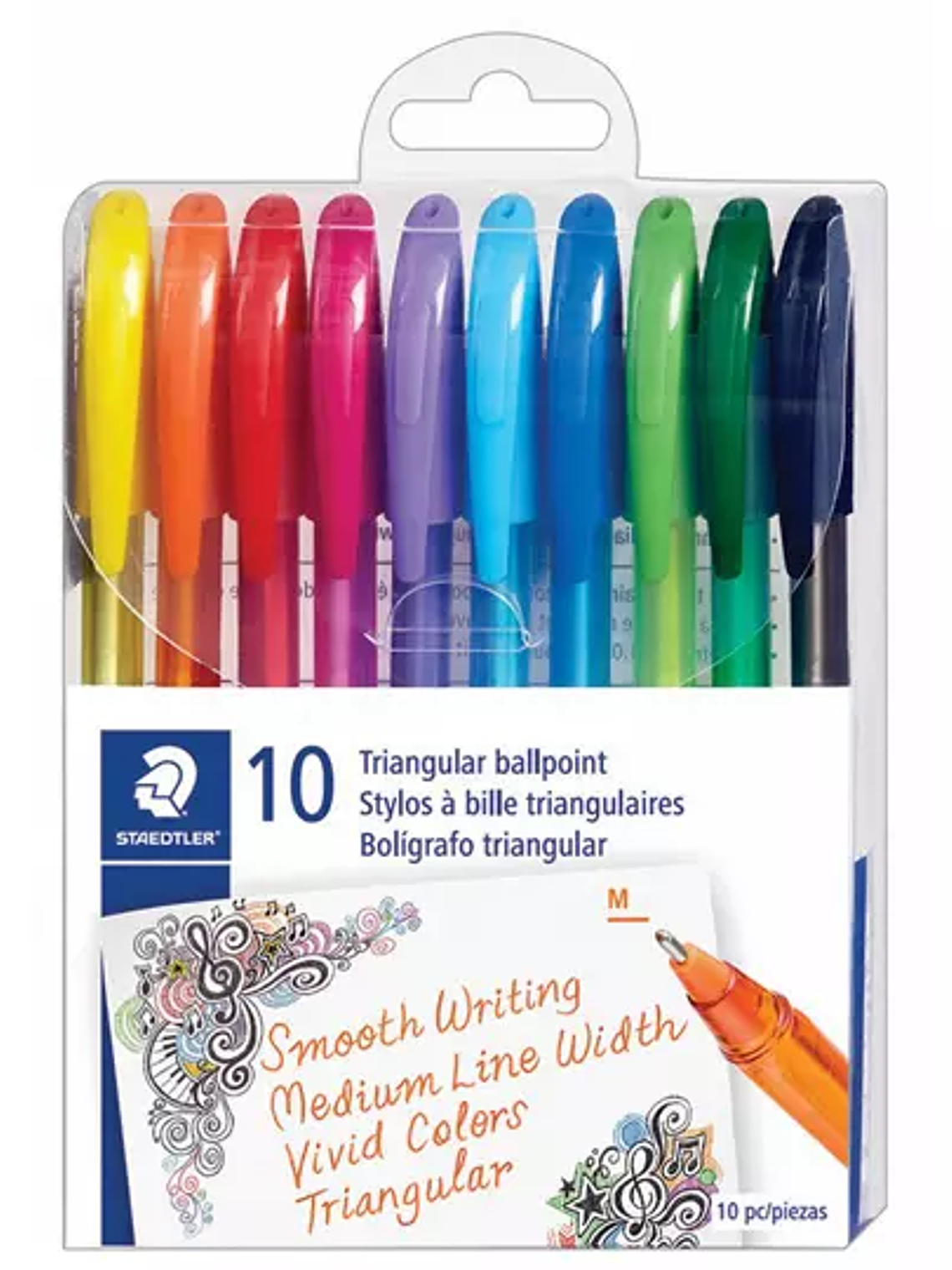 Bolígrafo mediano triangular Staedtler 1 1