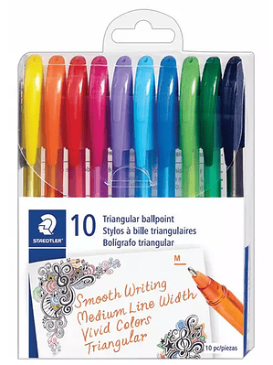 Bolígrafo mediano triangular Staedtler 1