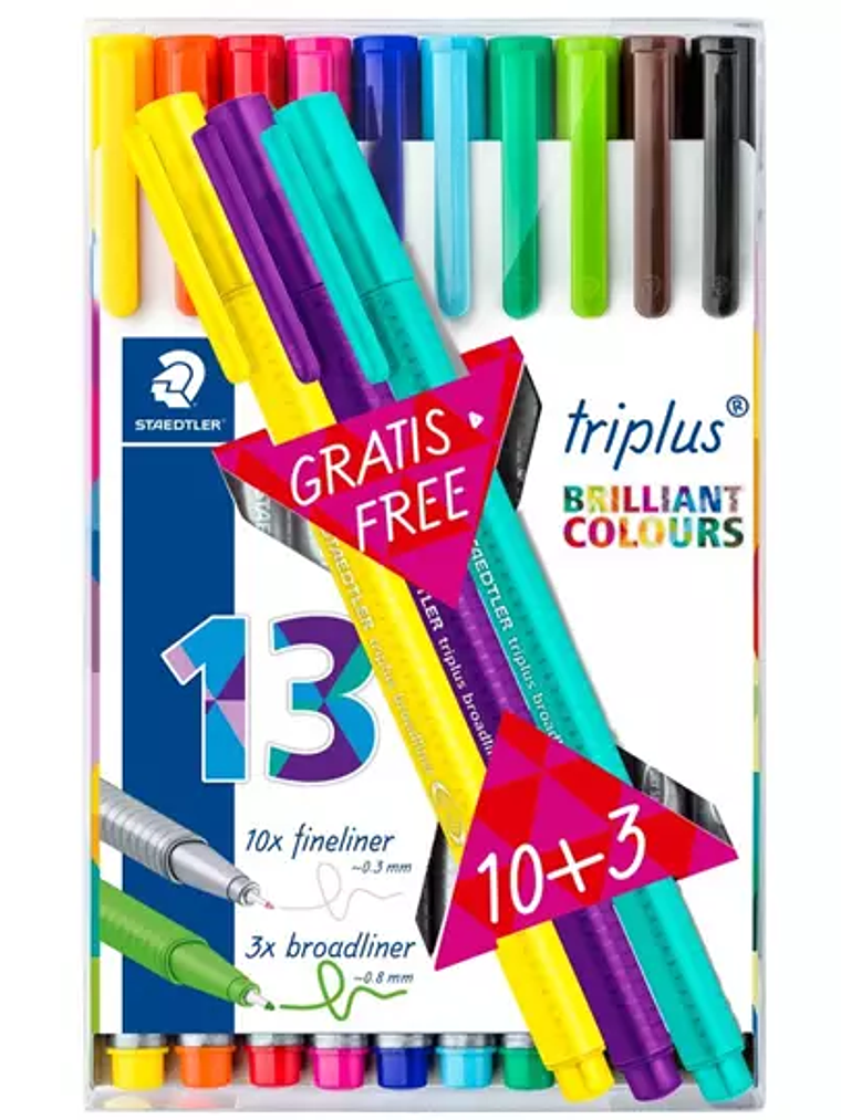 Rotuladores Staedtler triplus fineliner 1