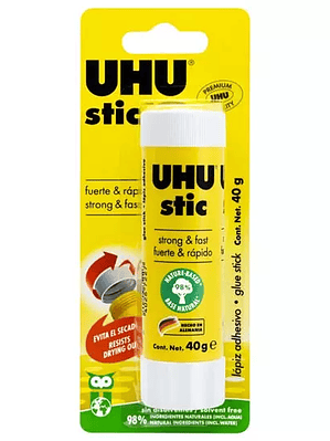 Lápiz adhesivo UHU Stic de 40 gr blíster
