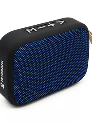 Bocina bluetooth Brobotix FM USB Azul