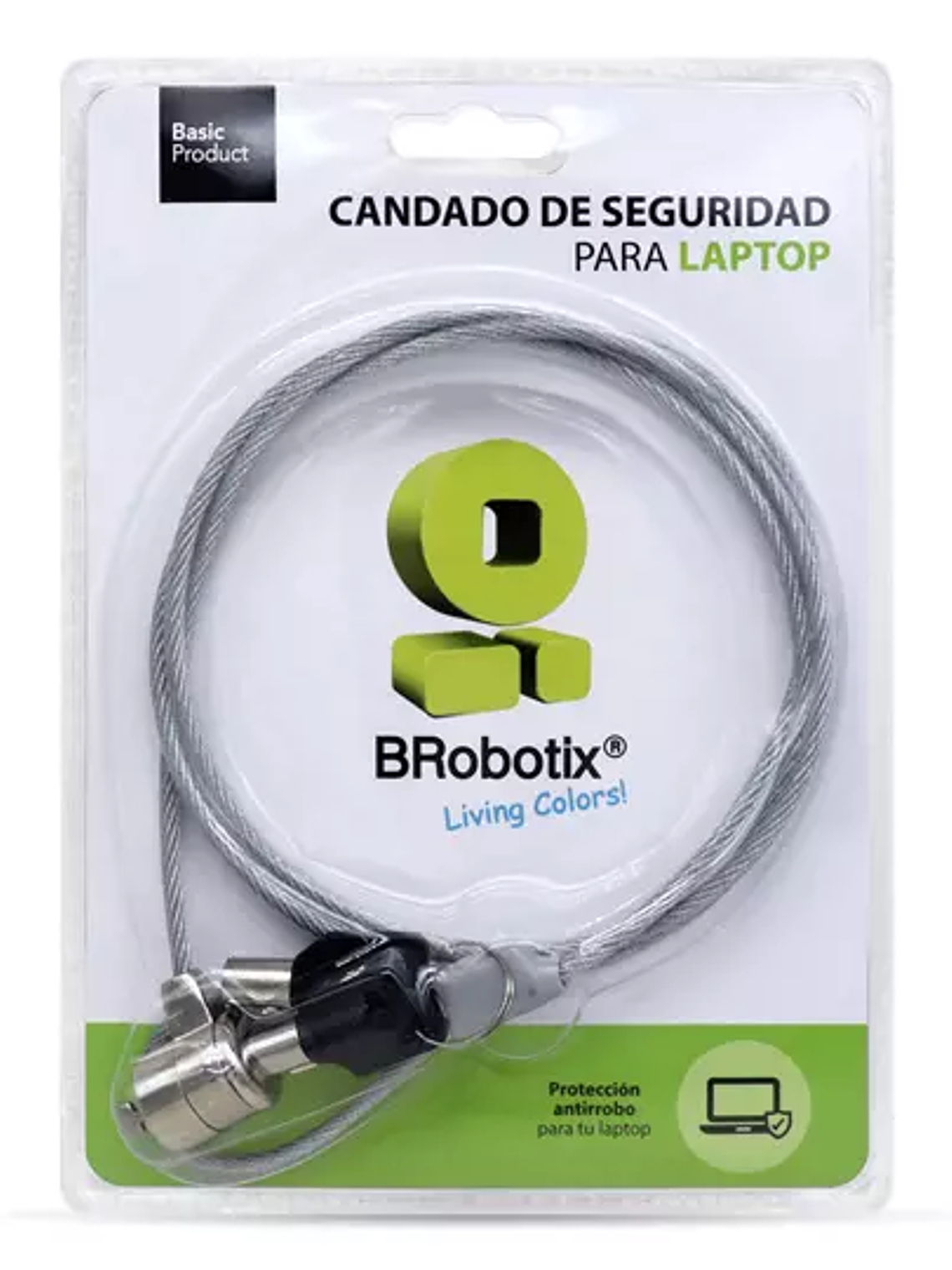 Candado de llave Brobotix para laptop 1