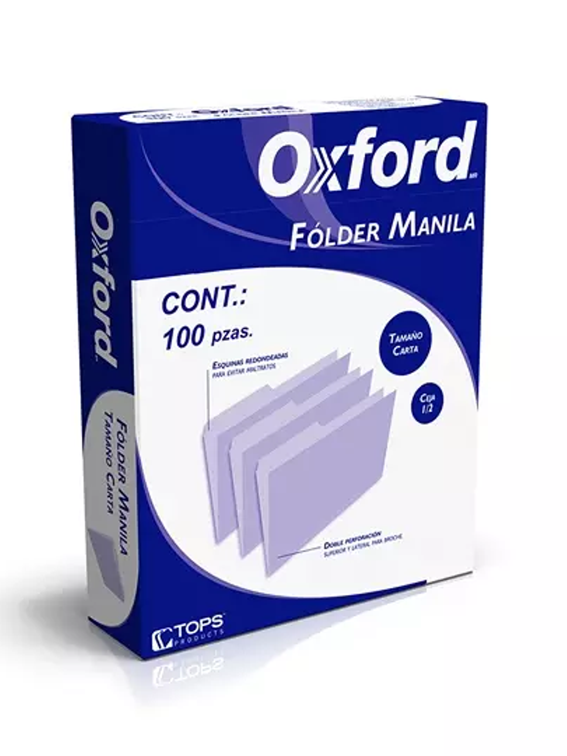 Folder manila Oxford carta color crema c 1