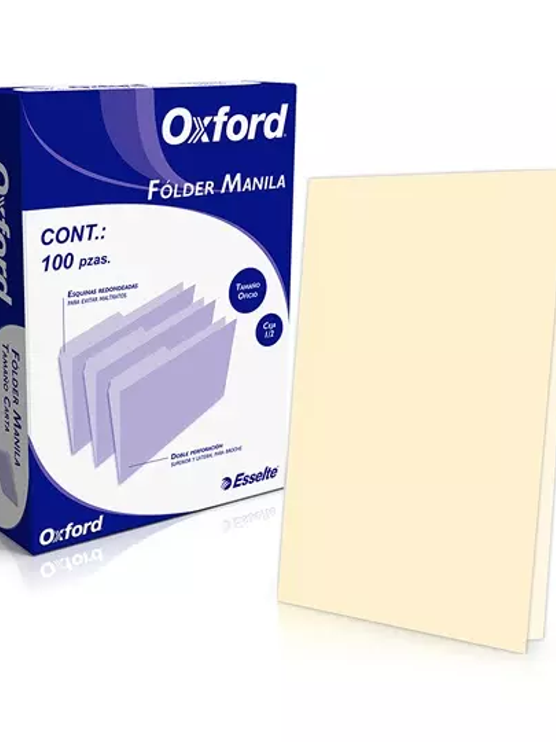 Folder manila Oxford oficio color crema 1