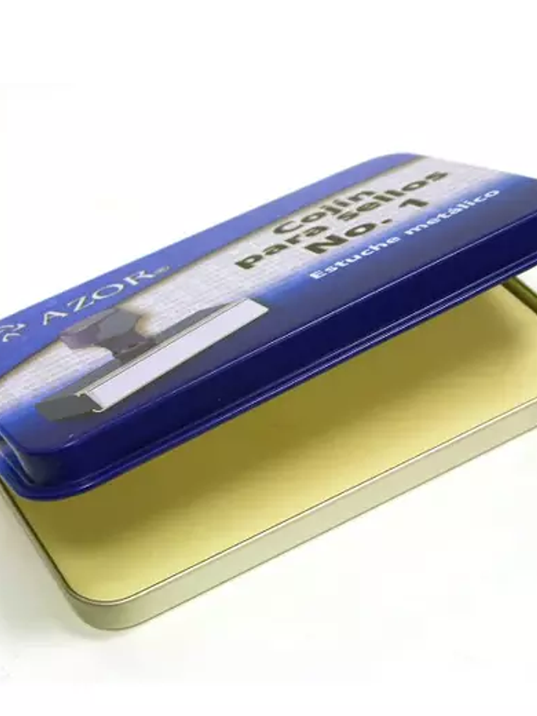 Cojín para sello Azor estuche metálico N 1
